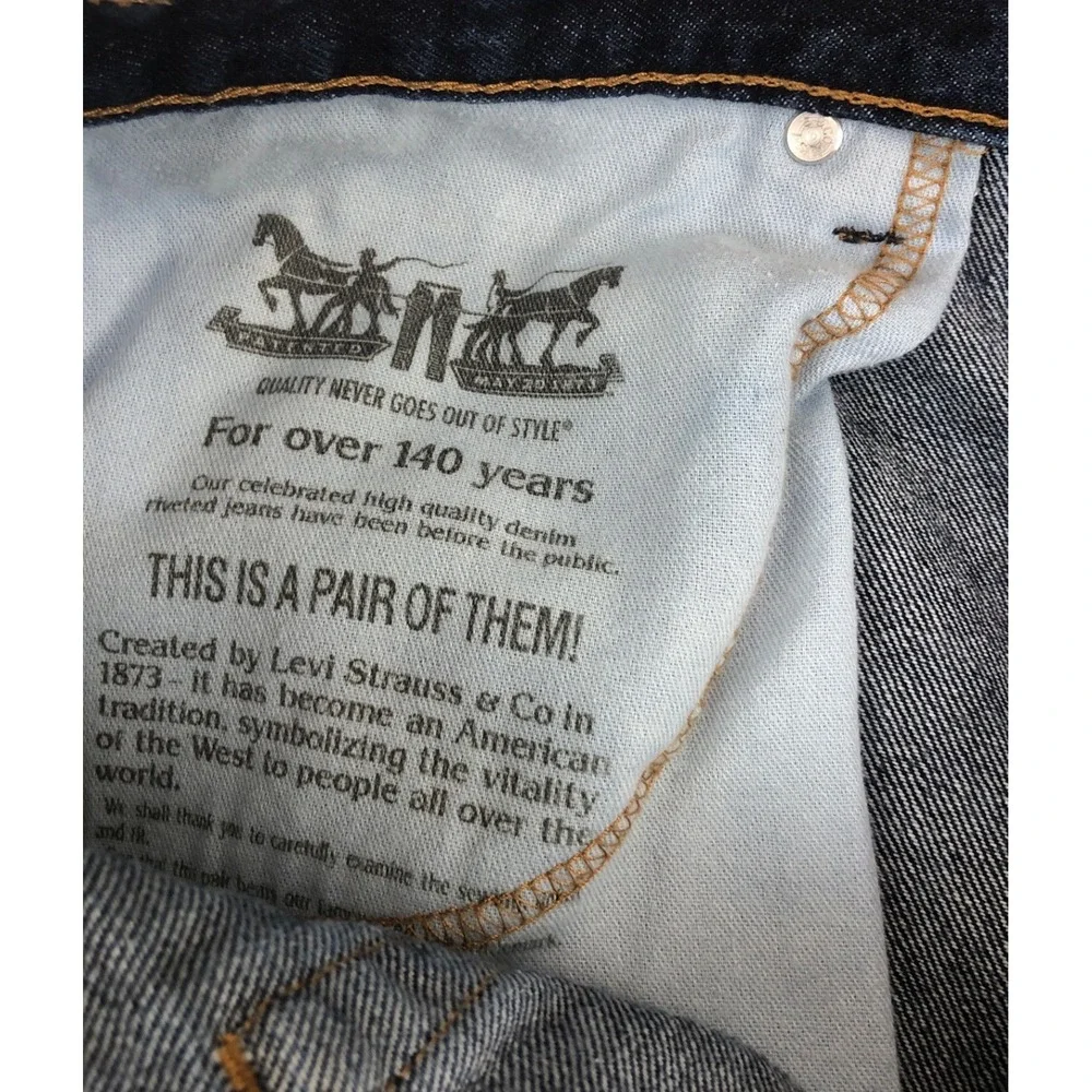 Levis 517 Mens Bootcut Jeans Dark Indigo Blue Denim W40 L34 Western Cowboy Retro